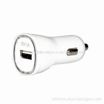 Car Charger with 5V/1A Output, Convenient to Use
